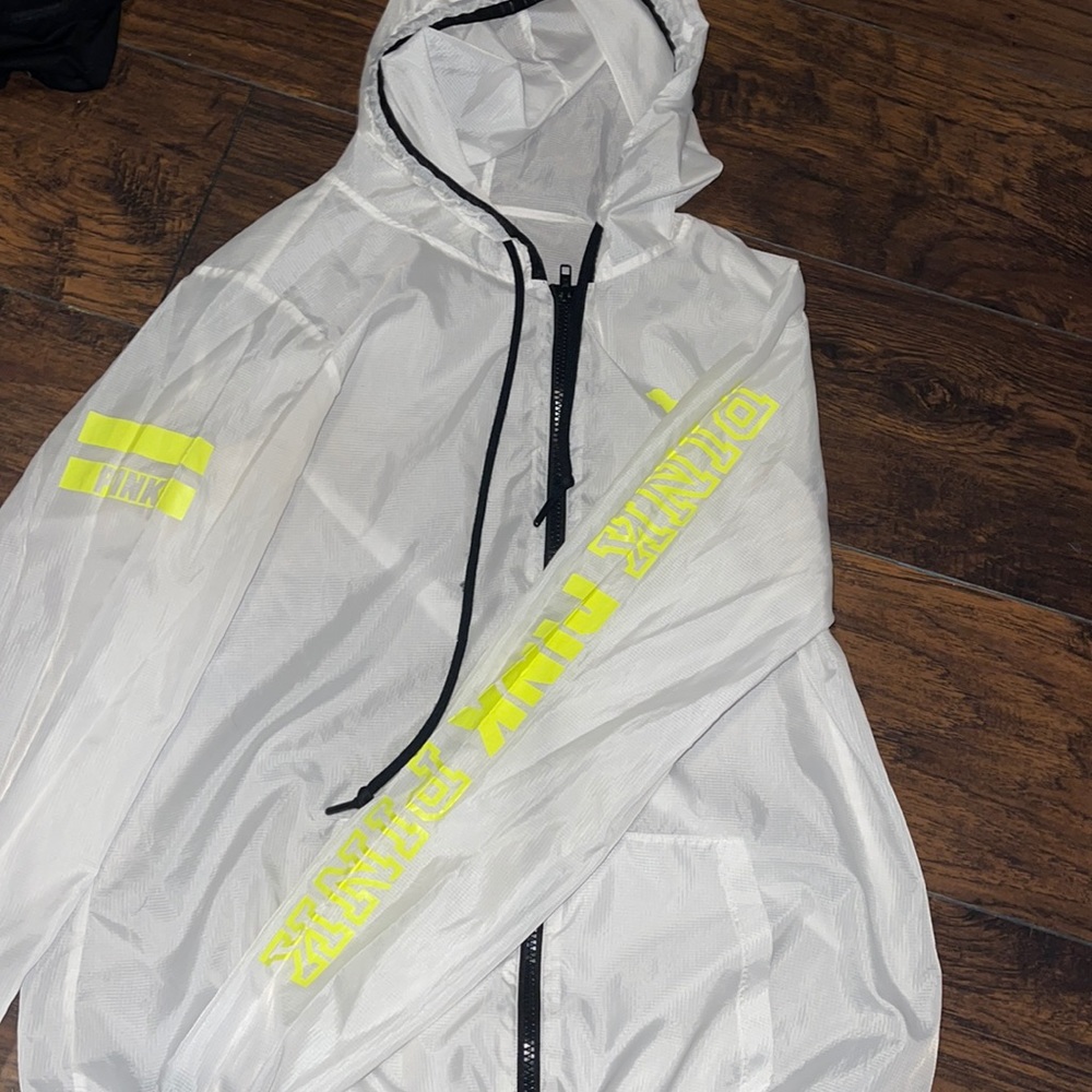 PINK Transparent Windbreaker
